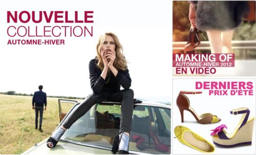 Mannequin assise sur une voiture, habillée de vêtements élégants et modernes, mettant en valeur des chaussures tendances d’une nouvelle collection automne-hiver, ambiance citadine et raffinée.